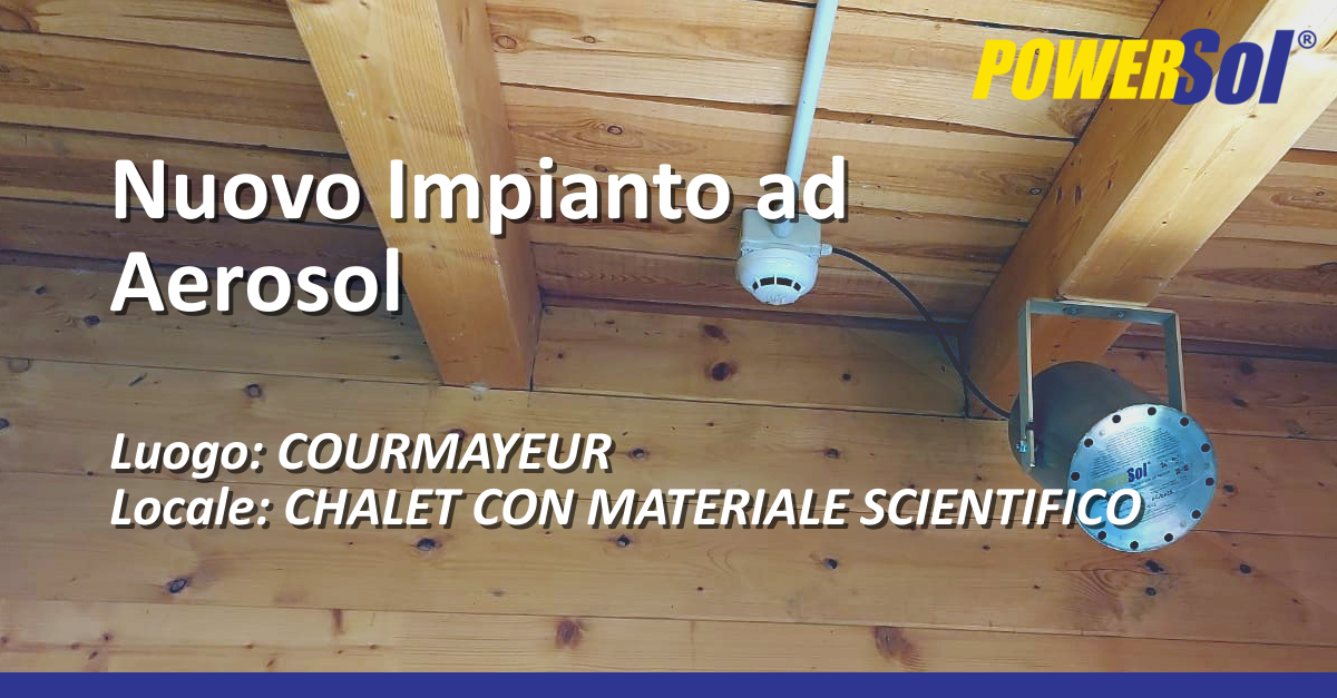 installazione impianto di spegnimento ad aerosol